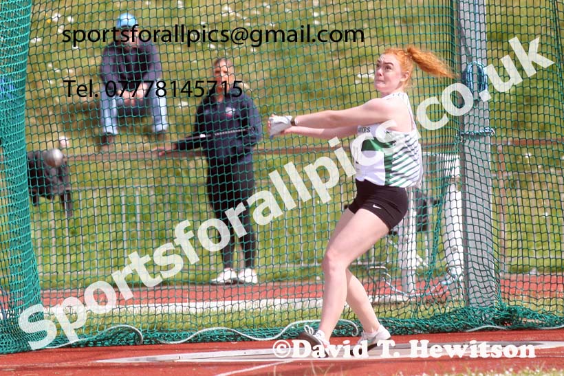 Senior womens hammer, 2022 Northern Senior and Under-20 Champs., Wavertree Athletics Centre, Liverpool. Photo: David T. Hewitson/Sports for All Pics